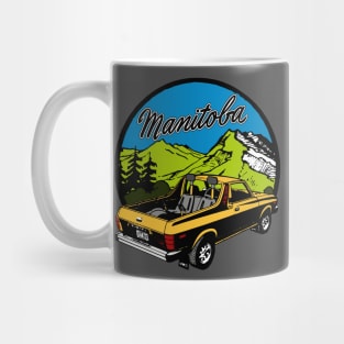 Vintage Manitoba Mountain Car Mug